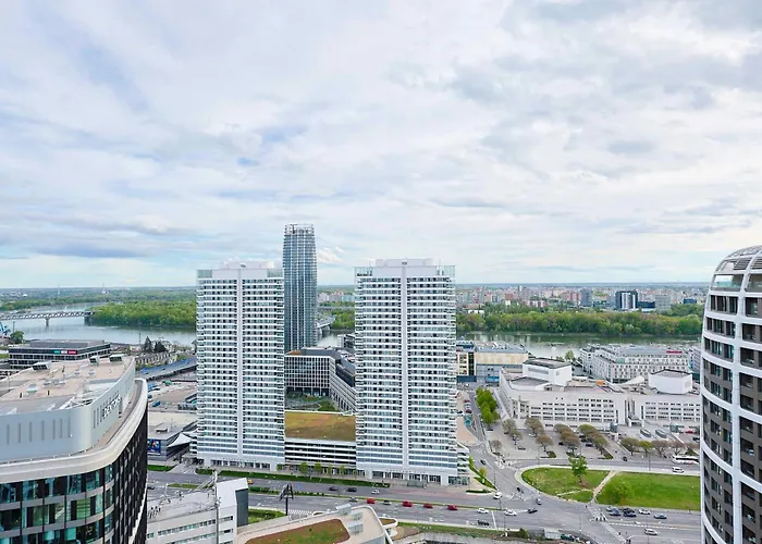 Apartmán Sky Park Tower 2, Luxury With Free Parking Bratislava